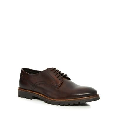 Base London Brown 'Barrage' casual Derby shoes